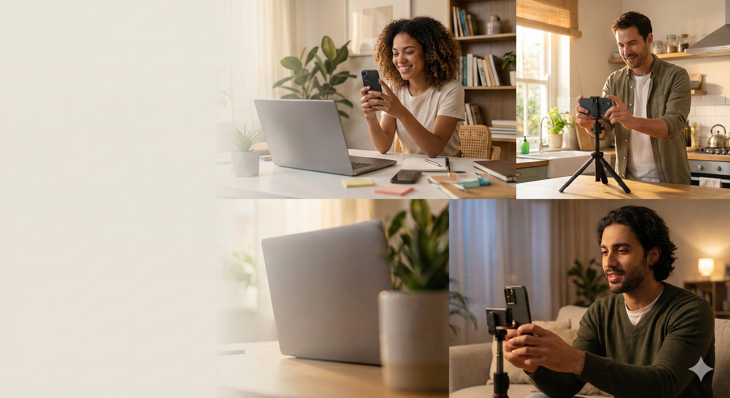 Creator showcasing content